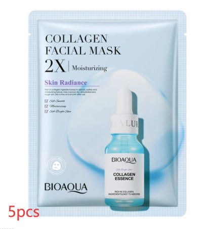 Collagen Face Mask Moisturizing Firming Face Sheet Mask Hyaluronic Acid Facial Masks Beauty Skin Care Gel Skin Care Lootquake LLC