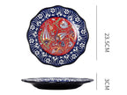 Underglaze Ceramic Tableware Bohemian Household Dishes Pi-Mart