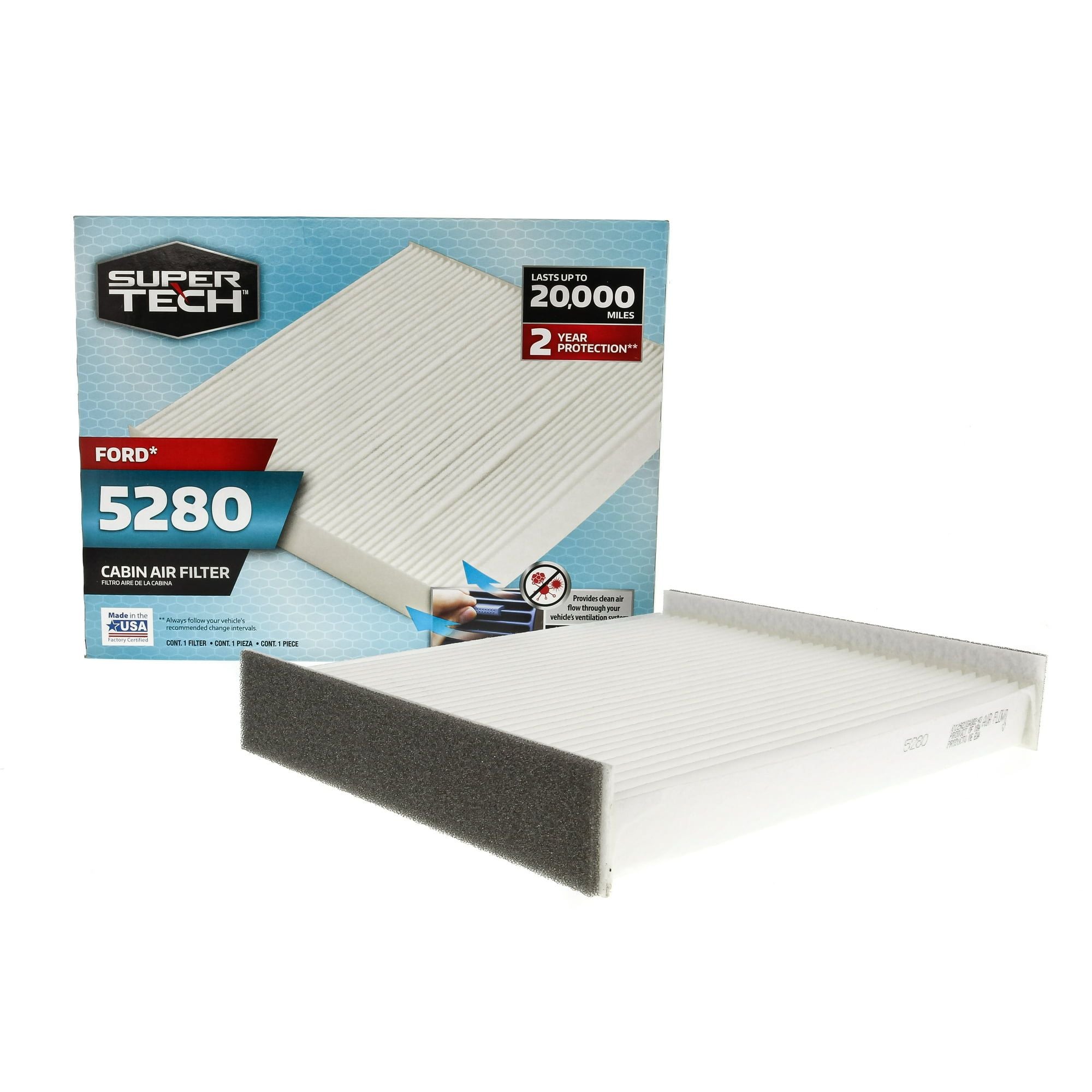SuperTech Cabin Air Filter 5280, for Ford and Lincoln Vehicles EasyOptionXY LLC