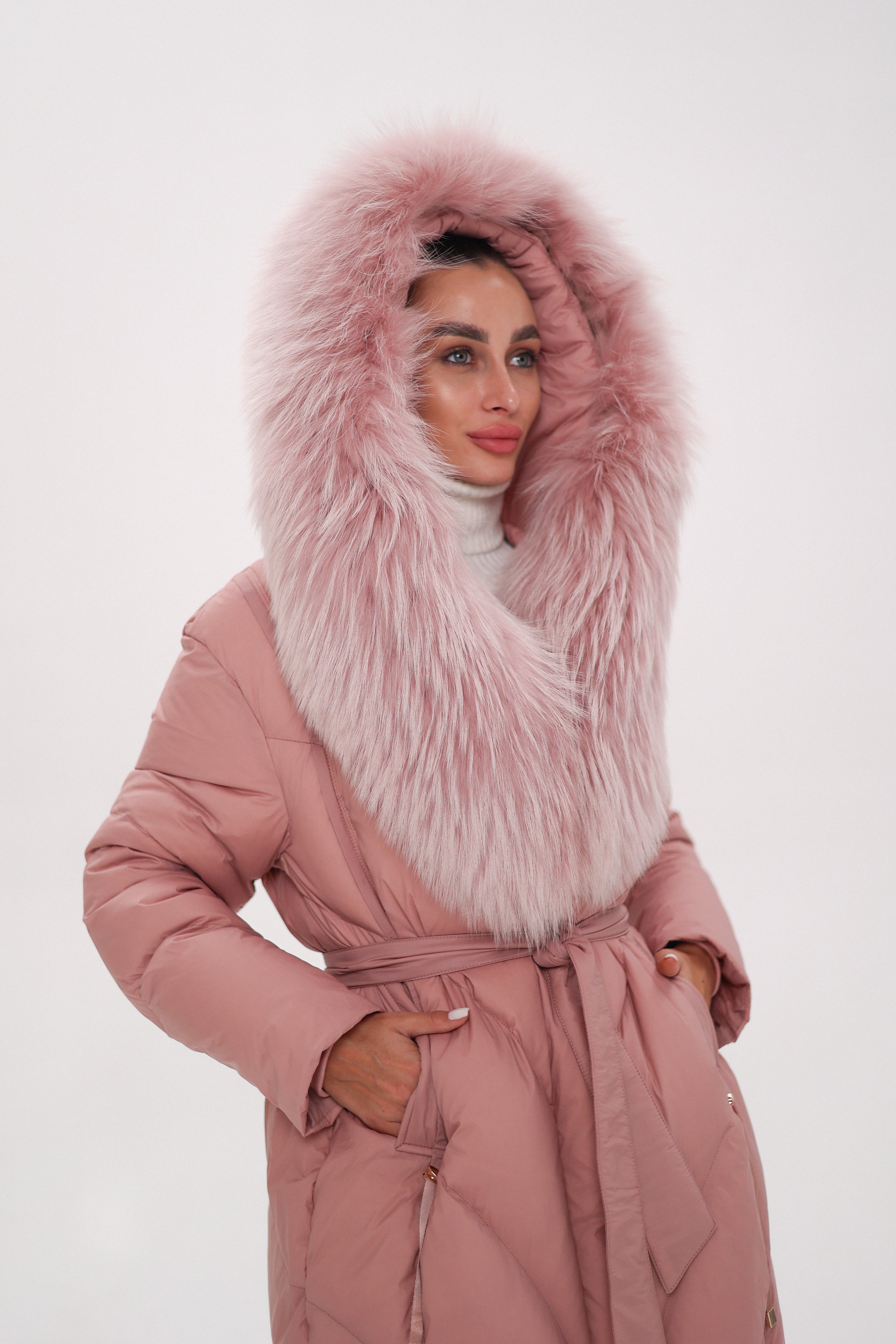 Genuine Fox Down Coat - SJB-DIAMOND ELITES