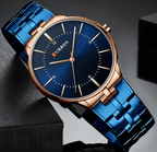 Men's  Waterproof Watch With Shining Bracelet In Five Modern Designs Perfect Gift For Your Loved One Stevvex