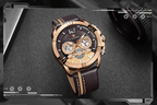 Waterproof  Quartz  Man Leather Sport Wrist Watch  Luxury Unique Design Perfect Gift - SJB-DIAMOND ELITES