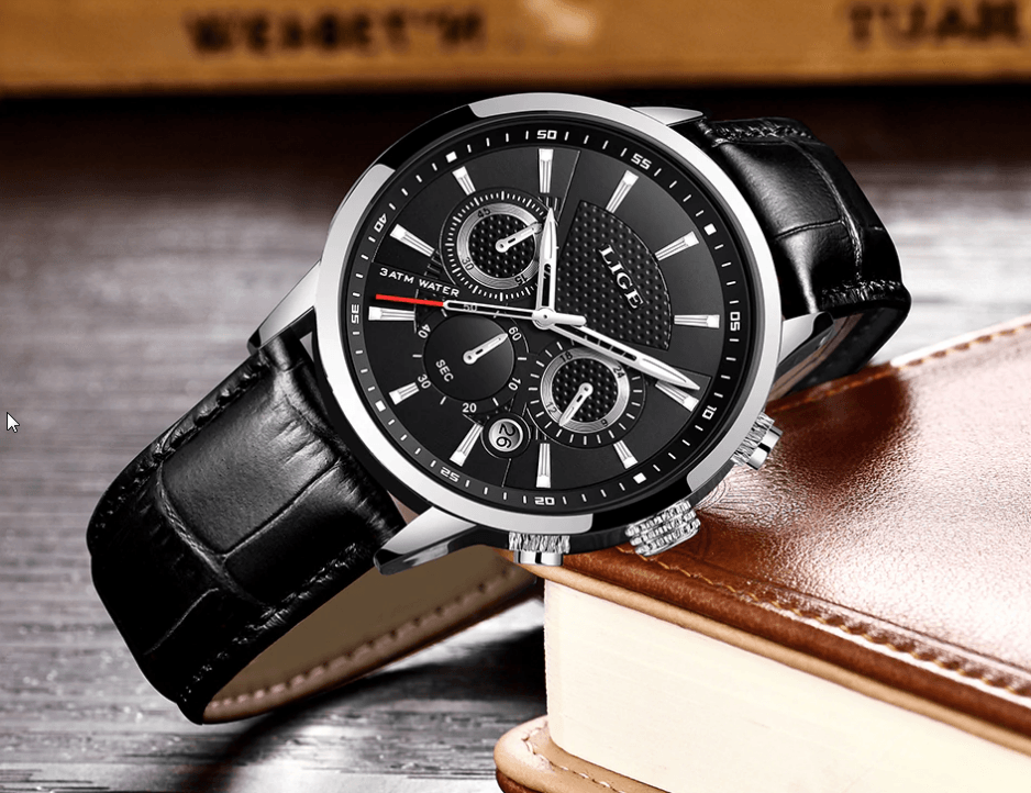 Men's  Waterproof Watch With Chronometers Day View Sport Analog Watches Excellent Look Perfect Gift For Him Stevvex