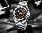 Men's  Modern Sports Waterproof Watch Luxury Unique Design  Fluorescent Hands Perfect Gift Stevvex
