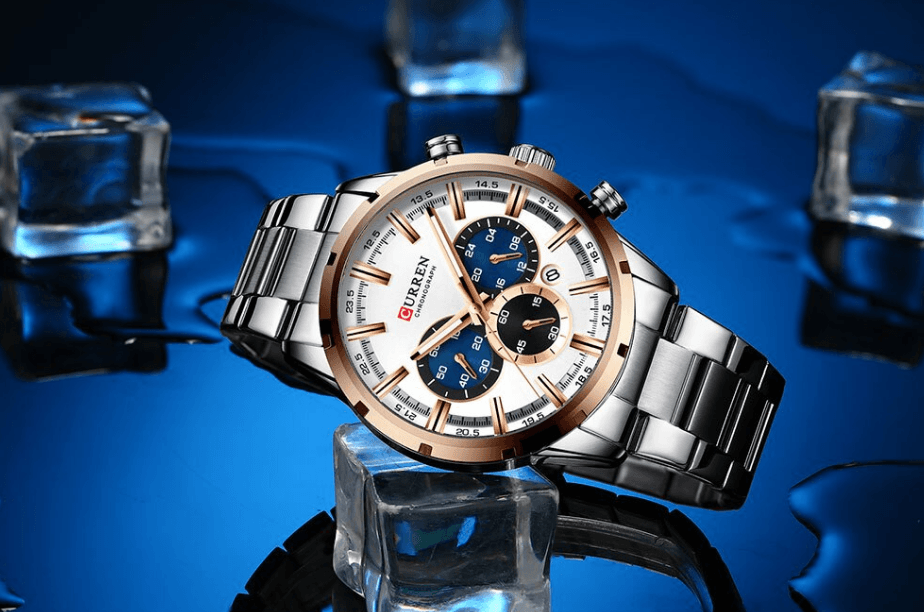 Men's Sports  Waterproof Stainless Steel Watch With Chronometers And Special Date Display Unique Design Perfect Gift Stevvex