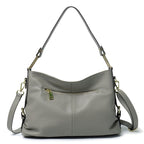 Elegant Genuine Leather Handbag - Stylish Fashion Leather Hobo Bag & Crossbody Tote Bag
