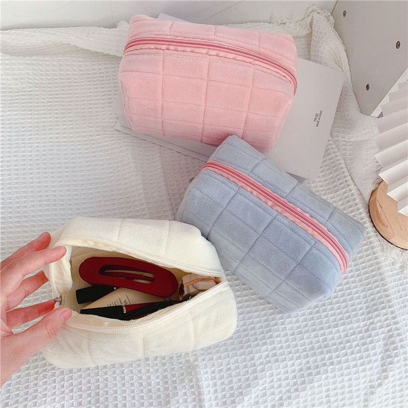 Fur Makeup Bag - SJB-DIAMOND ELITES