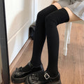 Women's Solid Ribbed Over-the-Knee Socks, Comfy & Warm Thicker Thigh High Socks Lootquake LLC
