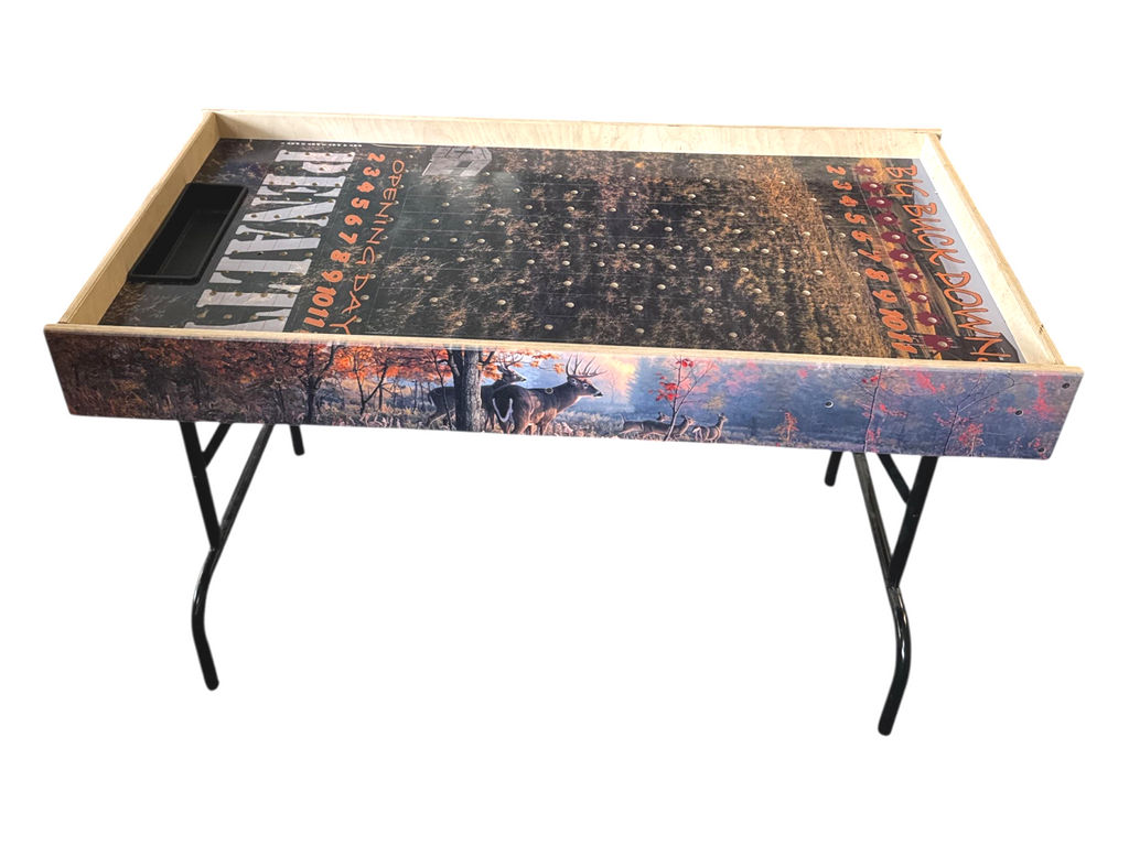 Big Buck Downs-  Jumbo Horse Game with Integrated Chip Pot Big Buck Derby Themed/ Hunting Themed Games/ Deer Themed Horse Racing/ Large Party Games/ Camping - SJB-DIAMOND ELITES