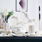 Ceramic Bowls And Saucers Set Bone China Bowls And Plates Pi-Mart