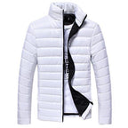 Men's Thickened Down Jacket - 100% White Goose Down Filled Loose Fit Coat