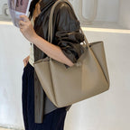 Elegant Large Tote Bag for Female - Handbag with Soft PU Material and Large Capacity for Everyday Style hobo