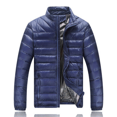 Men's light down jacket men's stand collar winter jacket XL men's men's