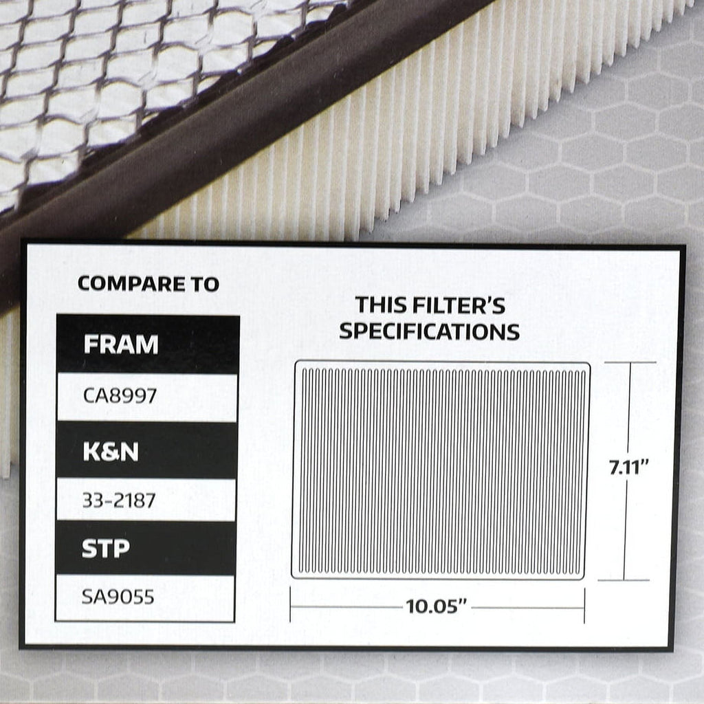 Super Tech Engine Air Filter 1255, Replacement Filter for Ford