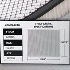 Super Tech 3290 Engine Air Filter, Replacement Filter for Toyota