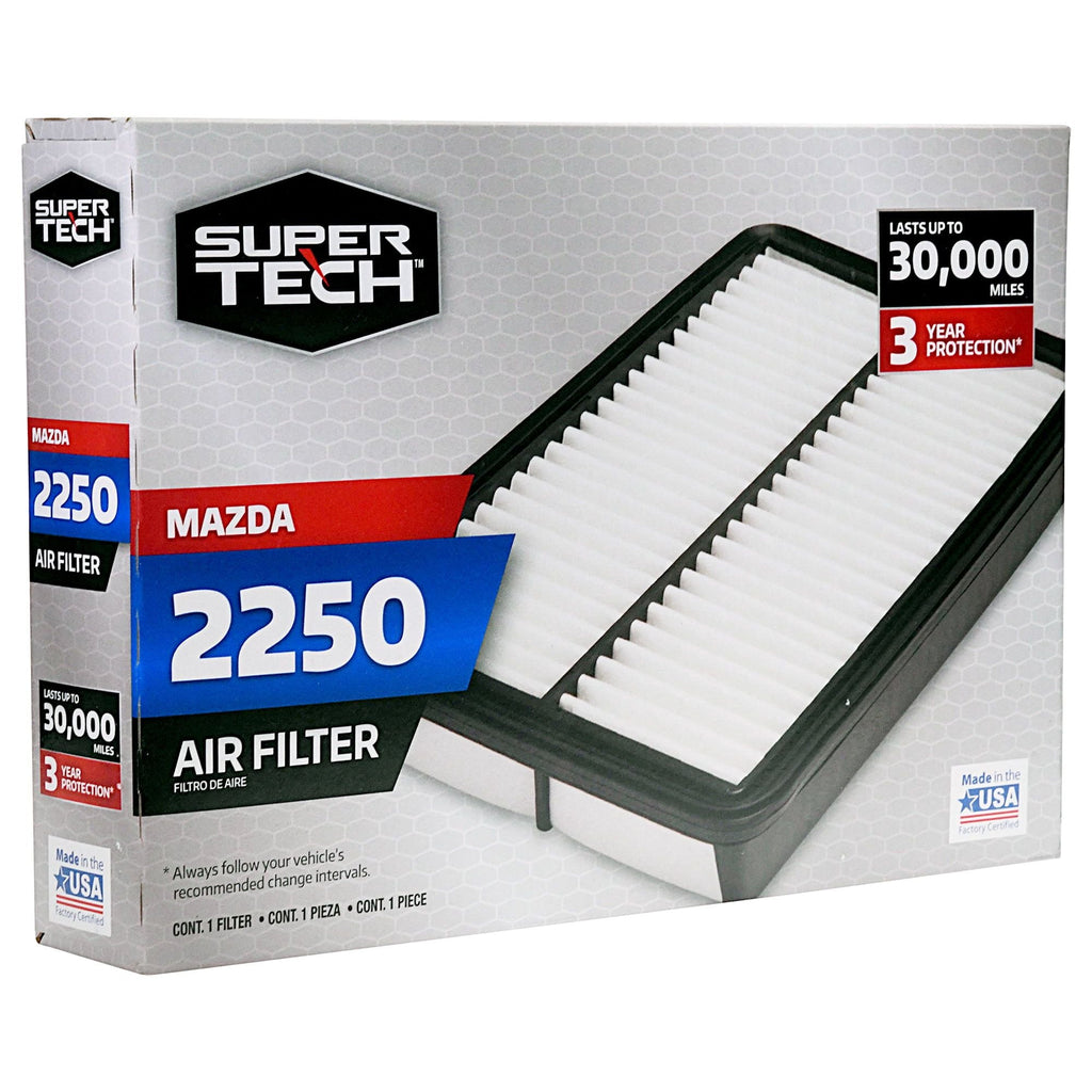Super Tech 2250 Engine Air Filter, Replacement for Mazda