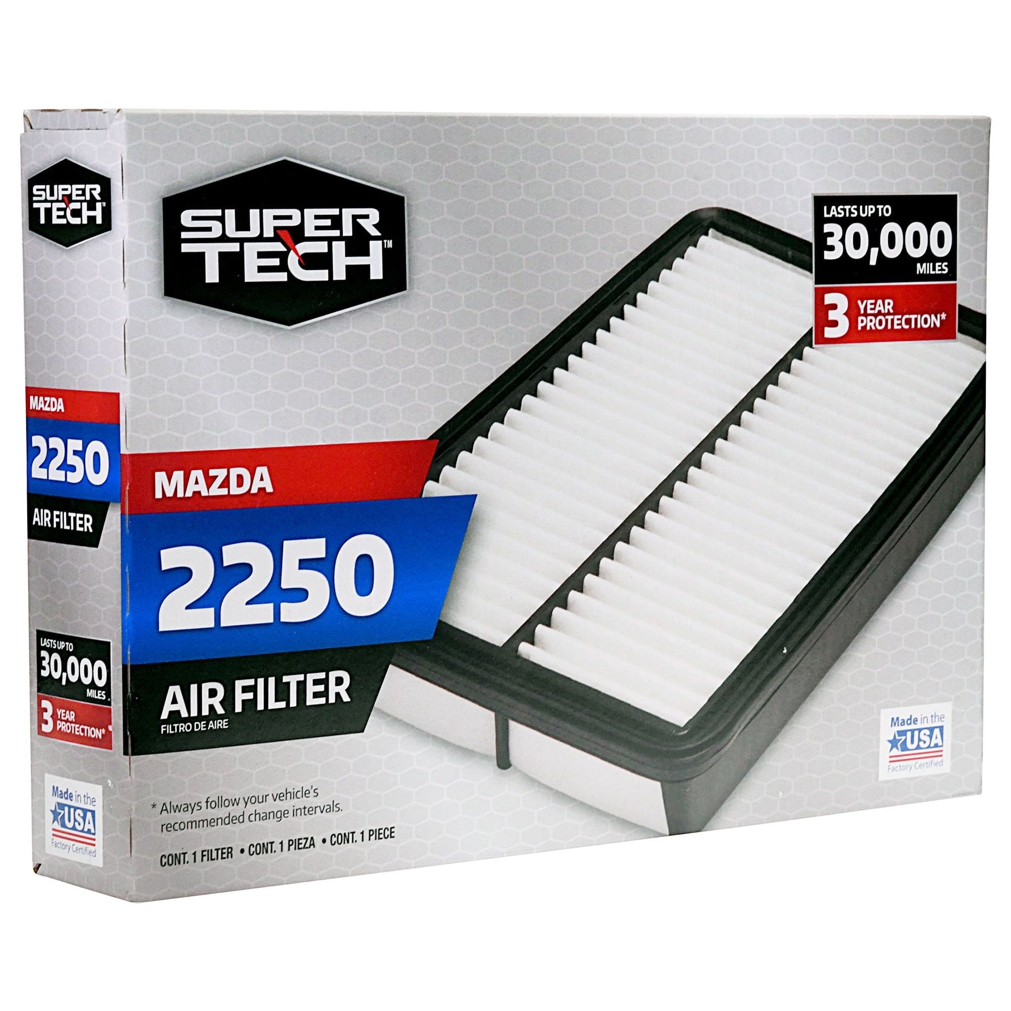 Super Tech 2250 Engine Air Filter, Replacement for Mazda