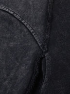 Men's Washed Zip-Up Hoodie with Pockets