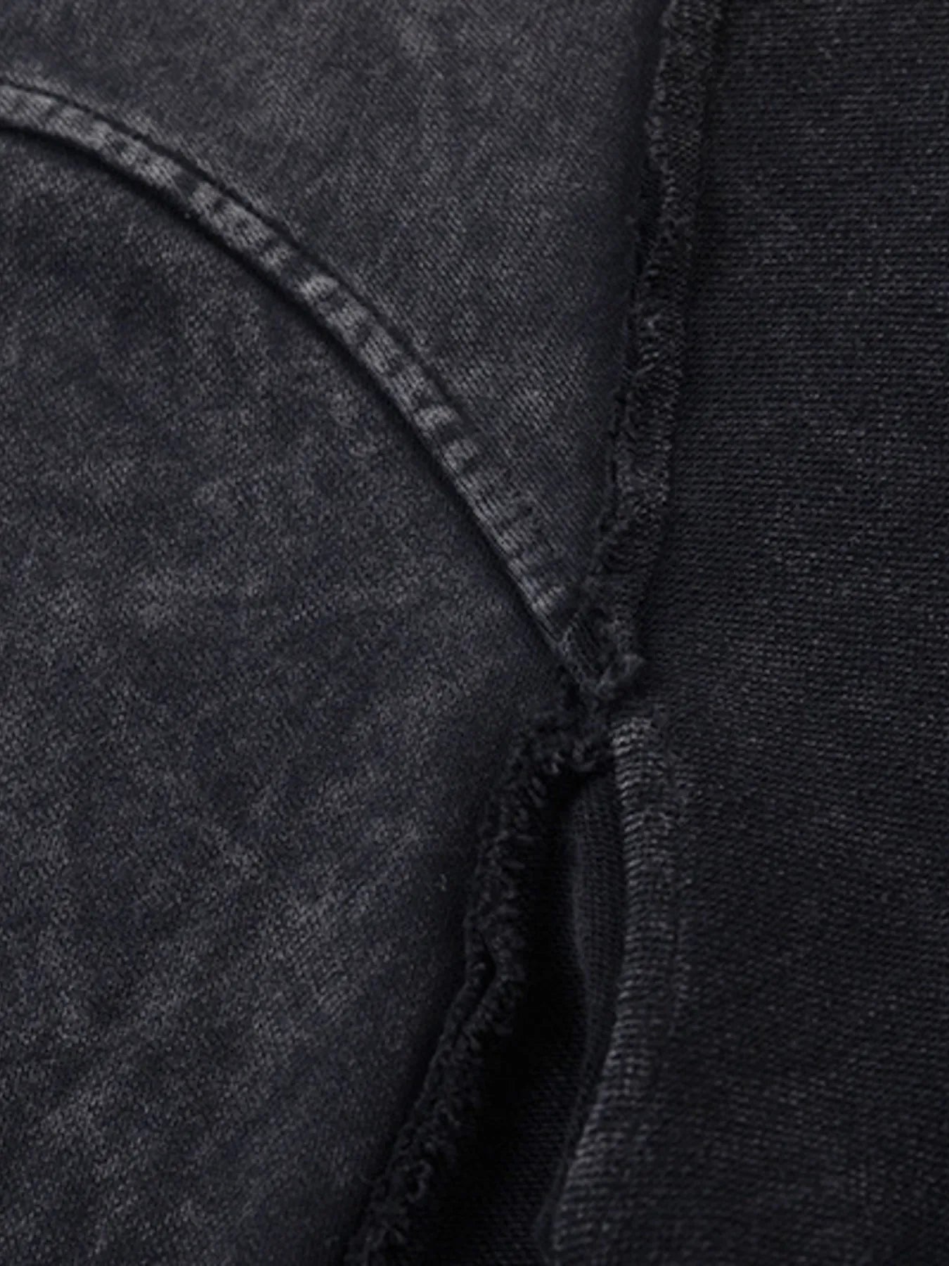 Men's Washed Zip-Up Hoodie with Pockets