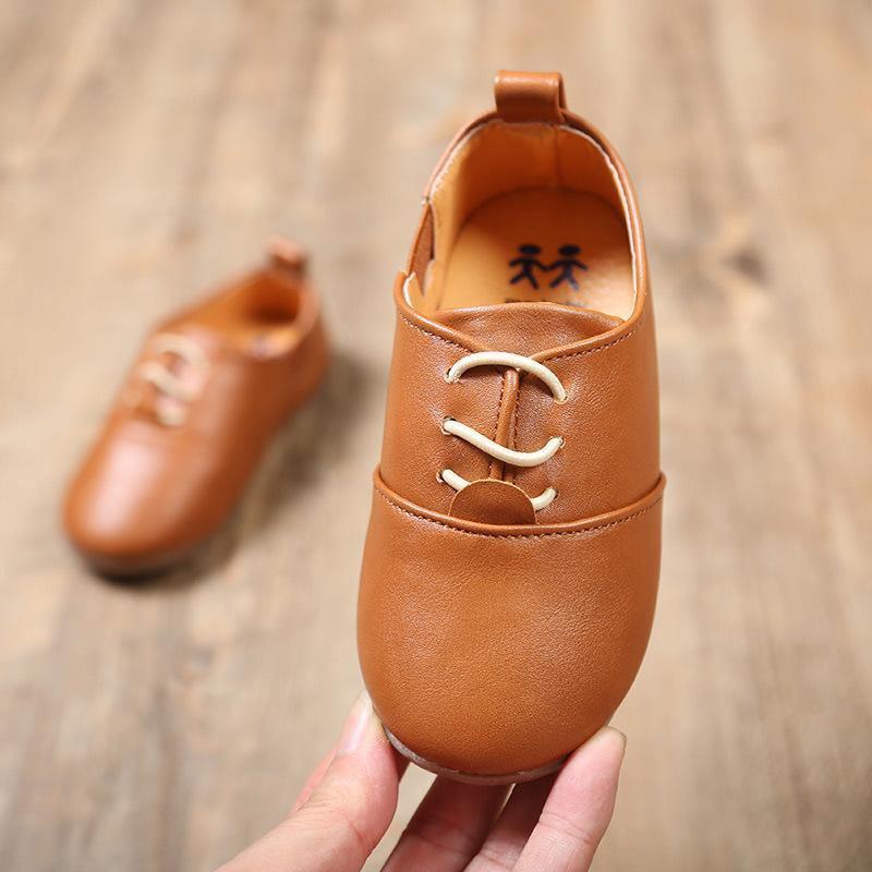 Luxury Leather Spring And Autumn Children Durable Shoe Boys And Girls Shoes Baby Walkers Casual Shoes Stevvex