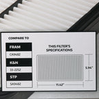 Super Tech 3275 Engine Air Filter, Replacement Filter for Toyota