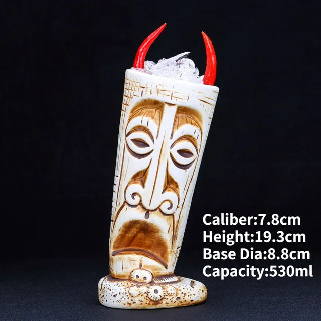 Hawaii Ceramic Tiki Mugs Pi-Mart