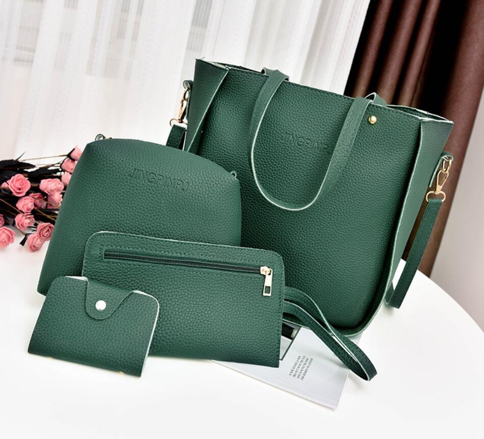 Women Bag Set Top-Handle Big Capacity Female Tassel Handbag Fashion Shoulder Bag Ladies PU Leather Crossbody Bag bolsas feminin Pi-Mart