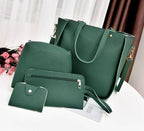Women Bag Set Top-Handle Big Capacity Female Tassel Handbag Fashion Shoulder Bag Ladies PU Leather Crossbody Bag bolsas feminin Pi-Mart