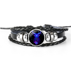 Zodiac Constellation Bracelet Braided Design Bracelet For Men Women Kids Pi-Mart