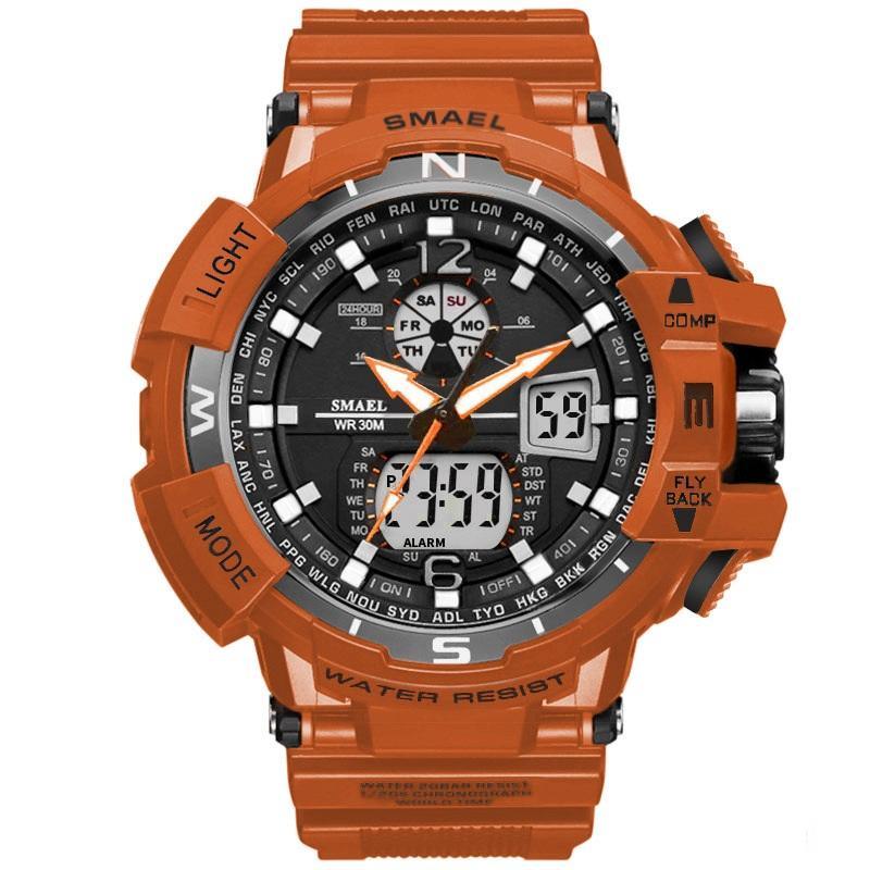 Modern Sport Watch For Men and Woman With LED Digital Quartz Display Men's Top Brand Luxury Digital-watch Relogio Masculino In Army Military Popular Design Waterproof 50M - SJB-DIAMOND ELITES