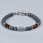 Clasp Tiger Eye Bracelet for Men - SJB-DIAMOND ELITES