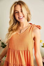 New Summer V-Neck Tie Shoulder Dress For Women – Chic, Fluttering, Versatile, Elegant, Timeless, Must-Have Wardrobe Piece Stevvex