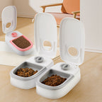 Automatic Pet Feeder Smart Food Dispenser For Cats Dogs Timer Stainless Steel Bowl Auto Dog Cat Pet Feeding Pets Supplies Pi-Mart