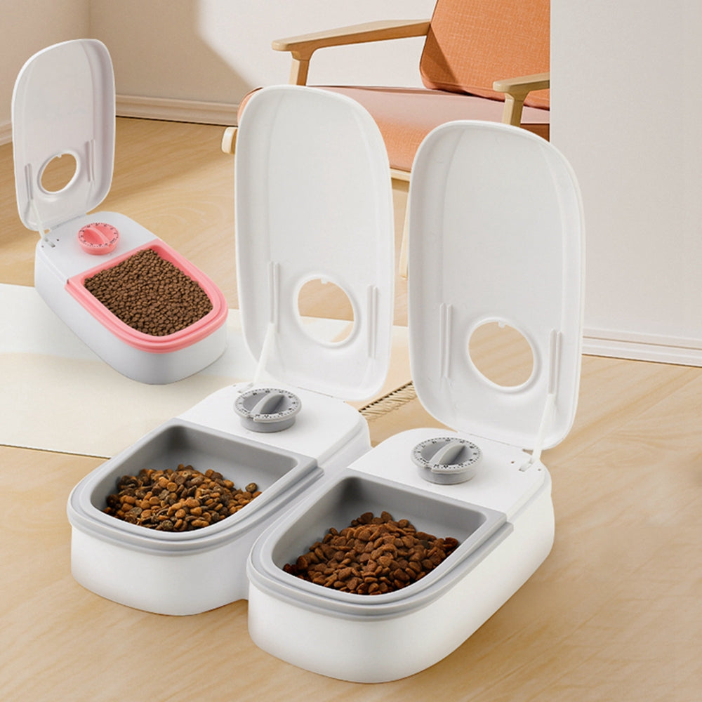 Automatic Pet Feeder Smart Food Dispenser For Cats Dogs Timer Stainless Steel Bowl Auto Dog Cat Pet Feeding Pets Supplies Pi-Mart