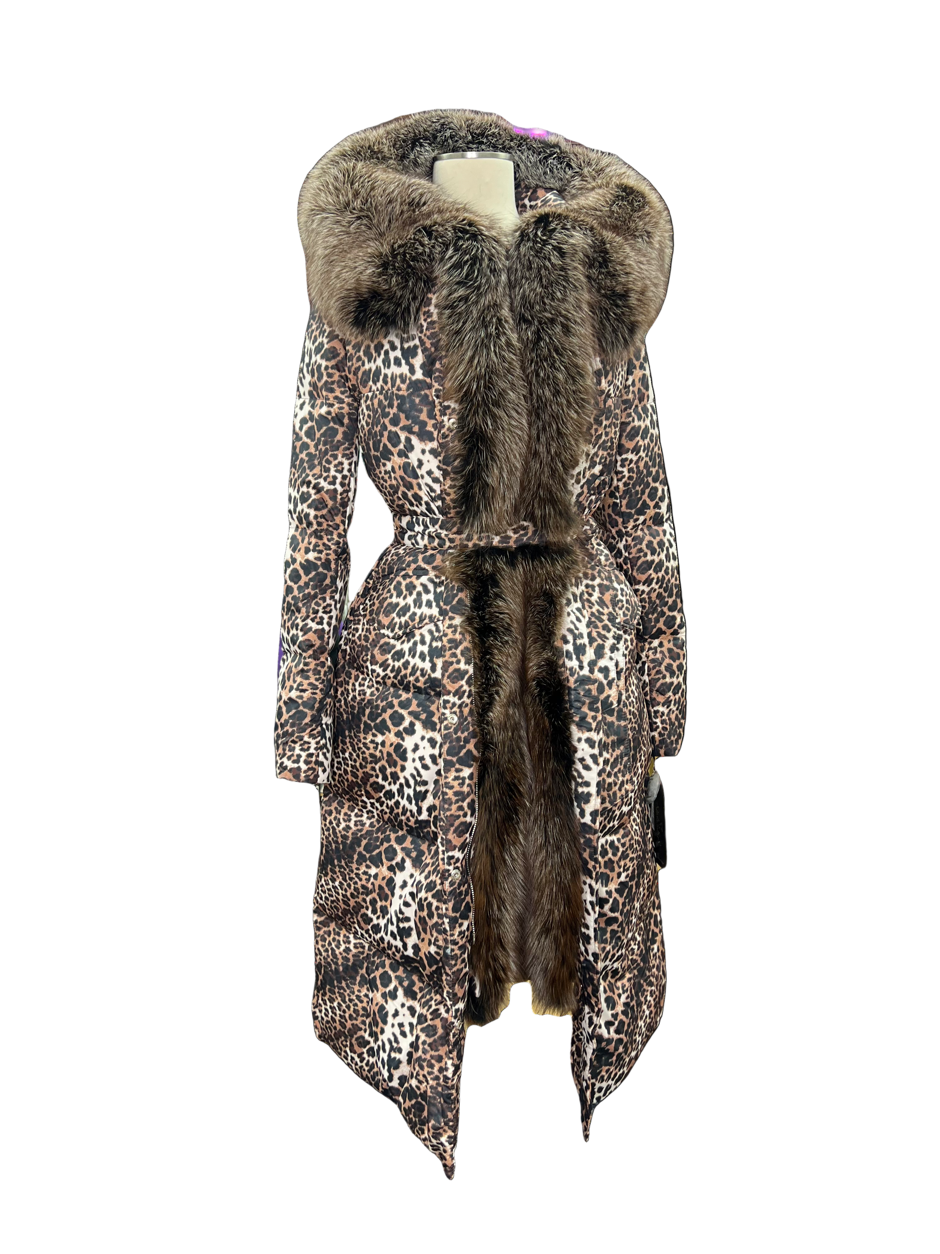 Genuine Silver Fox Down Insulated Parka - SJB-DIAMOND ELITES