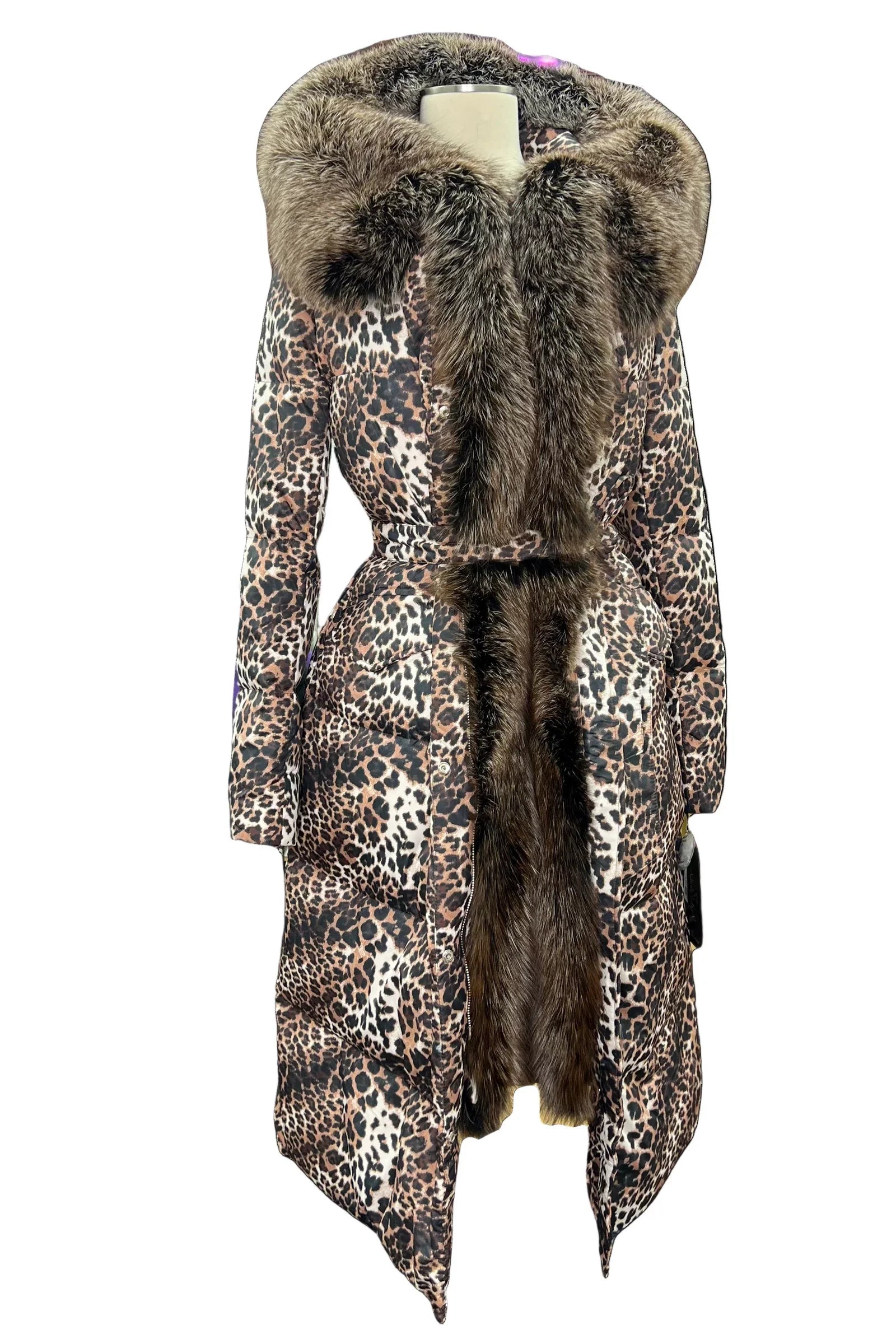 Genuine Silver Fox Down Insulated Parka - SJB-DIAMOND ELITES