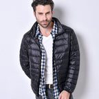 Men's light down jacket men's stand collar winter jacket XL men's men's