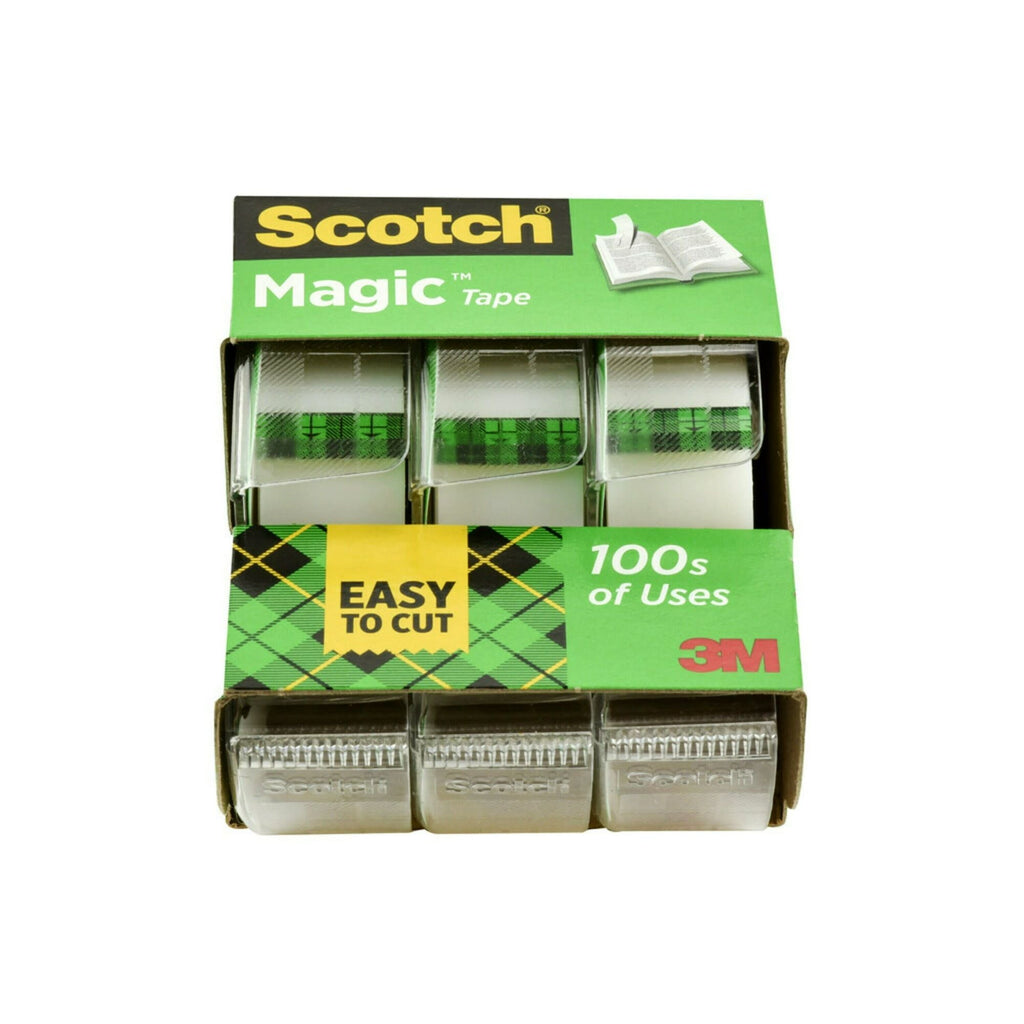Scotch Magic Tape Dispenser. ? in. x 325 in., 3 Dispenser