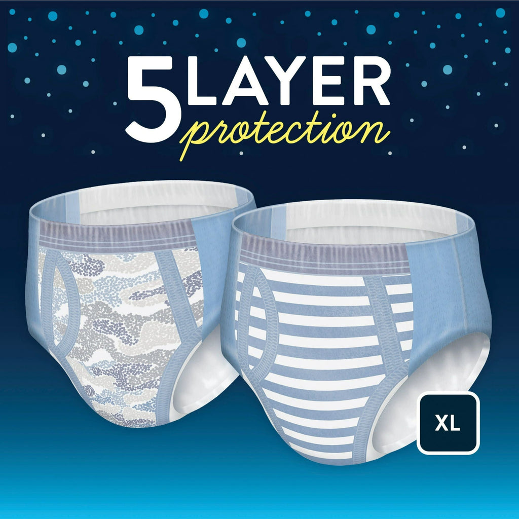 Goodnites Boys' Nighttime Bedwetting Underwear Size XL, 28 Count
