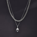 Stylish Neptune Trident Chain Necklaces Pi-Mart