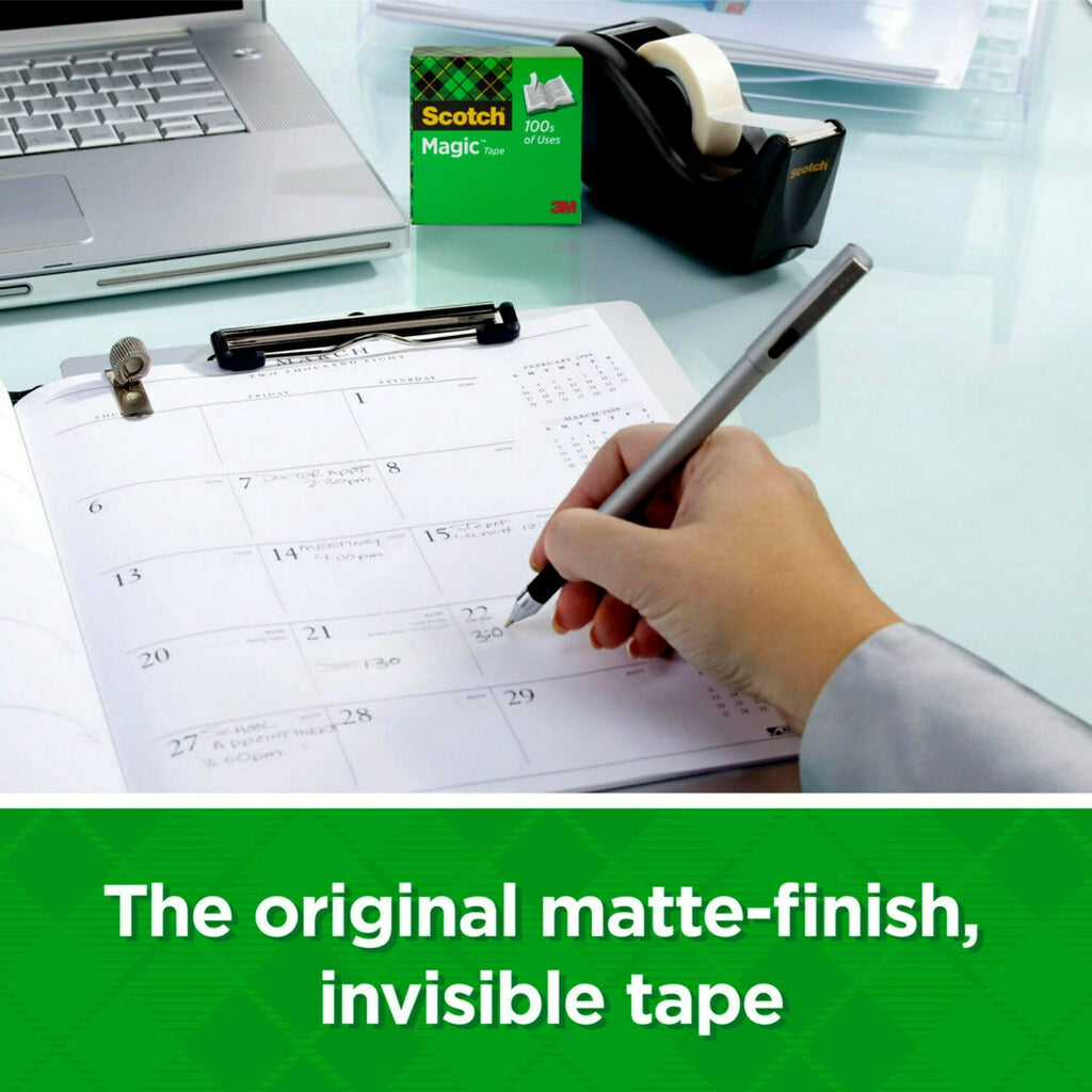 Scotch Magic Tape, 1/2 in x 800 in, Clear, 1 Dispenser/Pack EasyOptionXY LLC