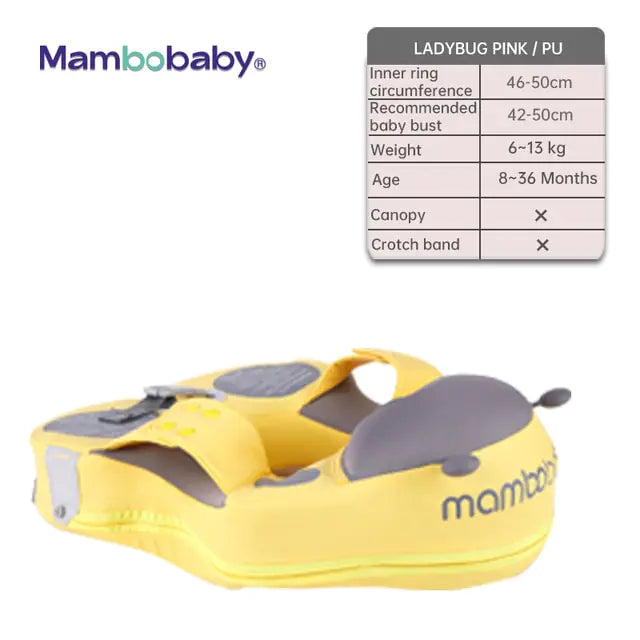 Baby Swimming Float With Sunshade For Infant Non-Inflatable Pool Pi-Mart