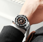 Men's  Modern Sports Waterproof Watch Luxury Unique Design  Fluorescent Hands Perfect Gift Stevvex