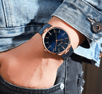 Men's  Waterproof Watch With Shining Bracelet In Five Modern Designs Perfect Gift For Your Loved One Stevvex