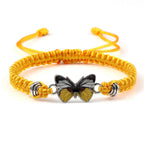 Couple Butterfly Buckle Braided Bracelet Pi-Mart