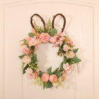 Easter Egg Simulation Wreath Easter Chrysanthemum Rabbit Modeling Decorative Pendant Pi-Mart