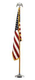 Super Tough Silver Indoor Flagpole Kit The Military Gift Store