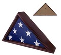 Flag Display Case 5' x 9.5' Burial/Funeral/Veteran Flag Holder Box Frame Solid Wood The Military Gift Store