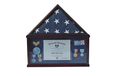 Large Military Shadow Box Frame Memorial Burial Funeral Flag Display Case - 5' X 9.5' Flag The Military Gift Store