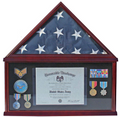 Large Military Shadow Box Frame Memorial Burial Funeral Flag Display Case for 5' X 9.5' Flag The Military Gift Store